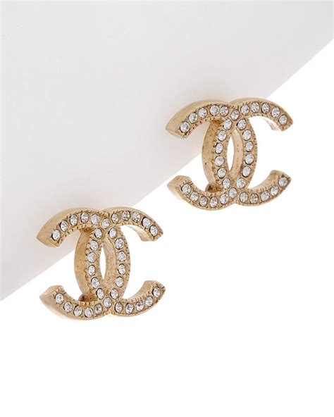 chanel earrings cc selfridges|pre owned Chanel earrings.